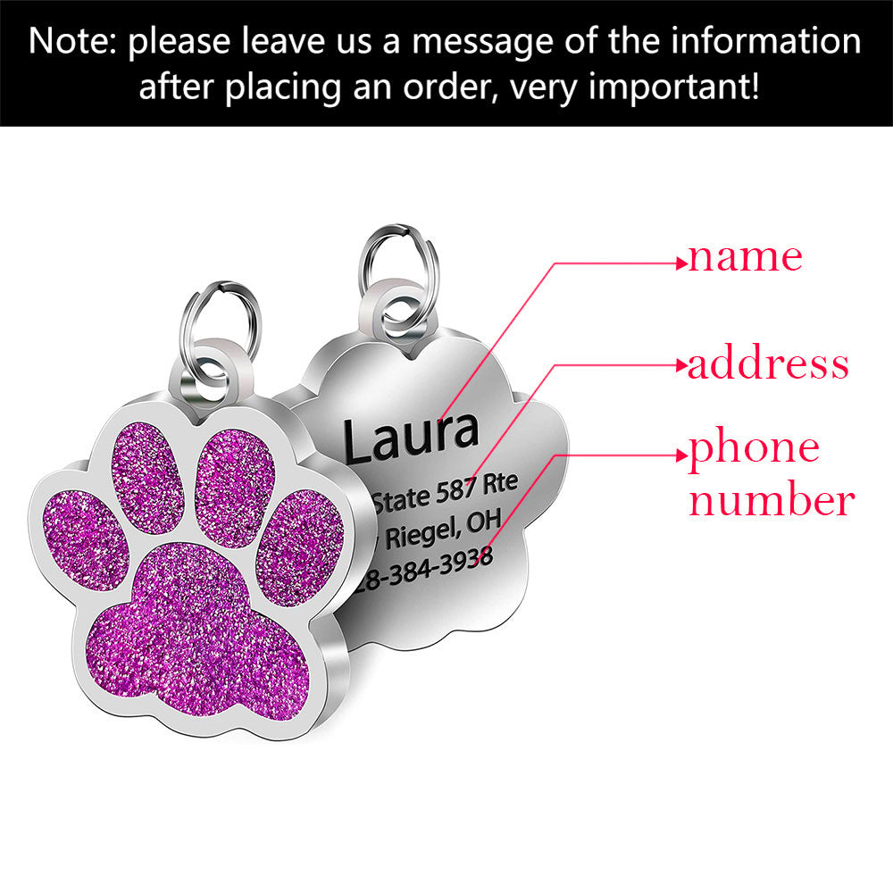 Customized Personality Stainless Steel Bone Dog Id Tag