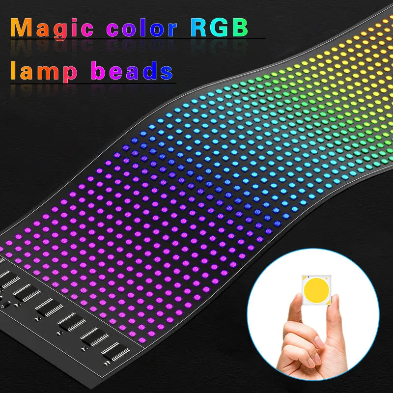 Led Flexible Screen RGB Magic Color Car Advertising Screen