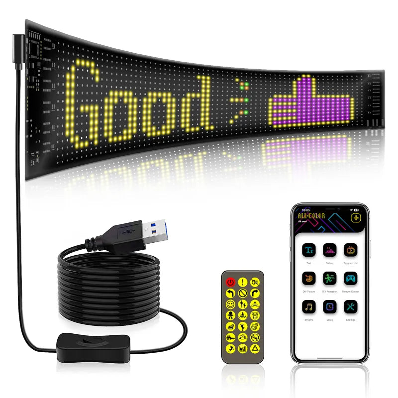 Led Flexible Screen RGB Magic Color Car Advertising Screen