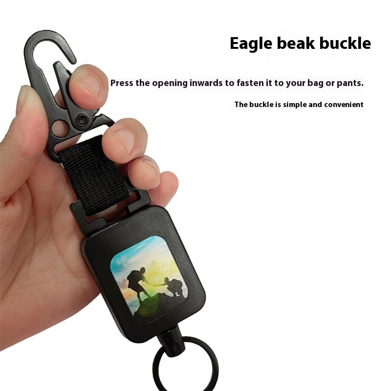 Retractable High Elasticity Anti-lost Keychain