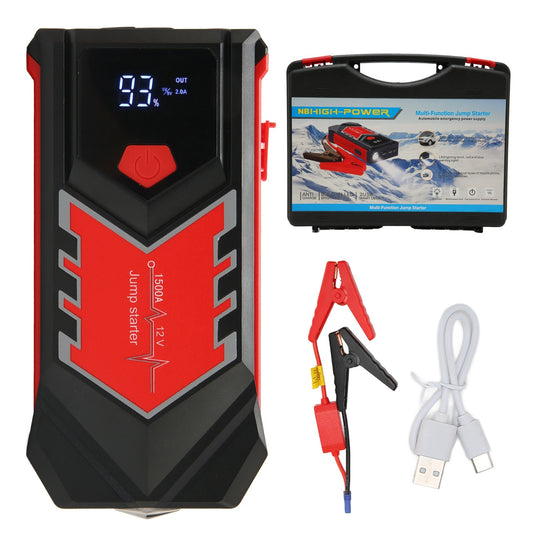 Car Starter 3000A 59800mah USB Fast Charging Car Jump Starter with LCD Display Compass LED Light Type C Port