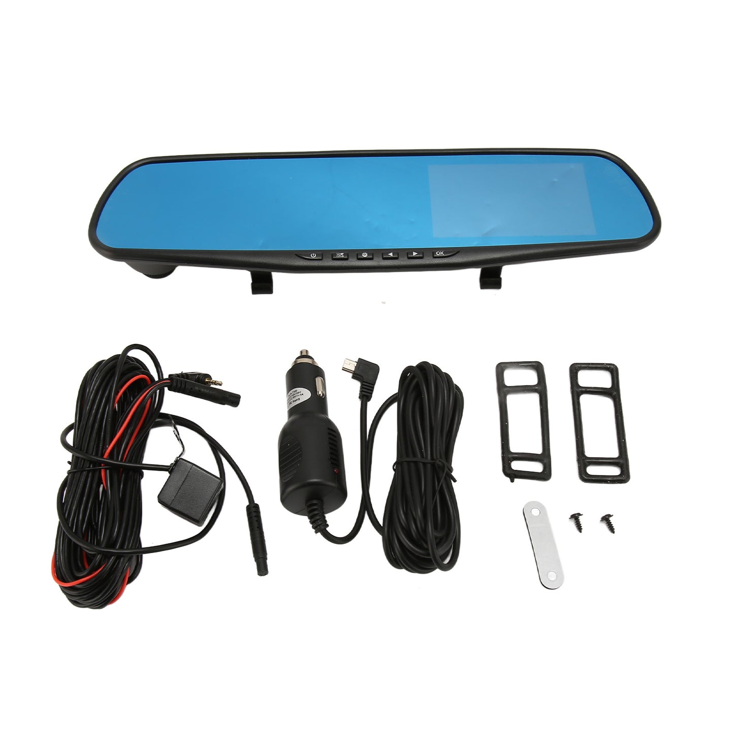 Backup Camera Mirror 4.3 Inch 1080P Front Rear Camera G Sensor Anti Shake Smart Rearview Mirror for Driving Car Parking