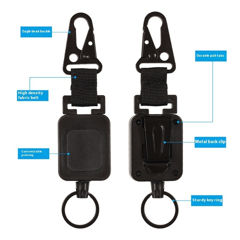 Retractable High Elasticity Anti-lost Keychain