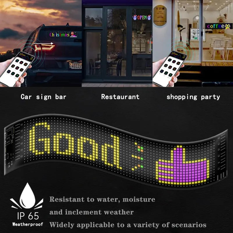 Led Flexible Screen RGB Magic Color Car Advertising Screen